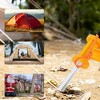 Unique Bargains Reusable 10xNails 1xBag 1xPlastic Hammer 1xNail Puller Tent Pegs 1 Set - 4 of 4