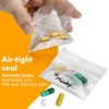 MEDca Pill Pouch Bags - 3" x 2.75" Pill Baggies and Disposable Plastic Travel Pill Bags with Write-on Labels - 4 of 4