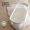 KeaBabies Organic Bassinet Sheet for Baby Girls, Boys, 2-Pack Soothe Bassinet Fitted Sheets, Bedside Bassinet Mattress Sheet - 2 of 4