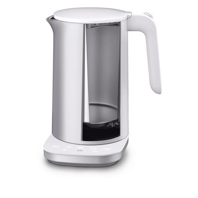 Silver 1-Liter Stainless Steel Electric Kettle with Cool Touch