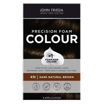 John Frieda Brilliant Brunette Precision Foam Color, Hair Color Foam - 4N Dark Natural Brown