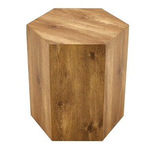 NicBex Hexagon Coffee Table with Texture Pattern,Side Center Table for Living Room,Bedroom - 1 of 4