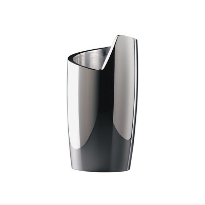 nambe Spiral Wine Chiller, Tabletop Metal Wine Cooler Bucket to Keep Wine Cold, Insulated Wine Bottle Chiller for Parties, Holidays, 4.5" D x 8.5" H