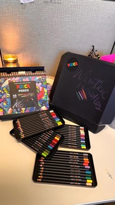 POSCA Colored Pencils 36ct Soft-Core Artist Set Vibrant Colors for
