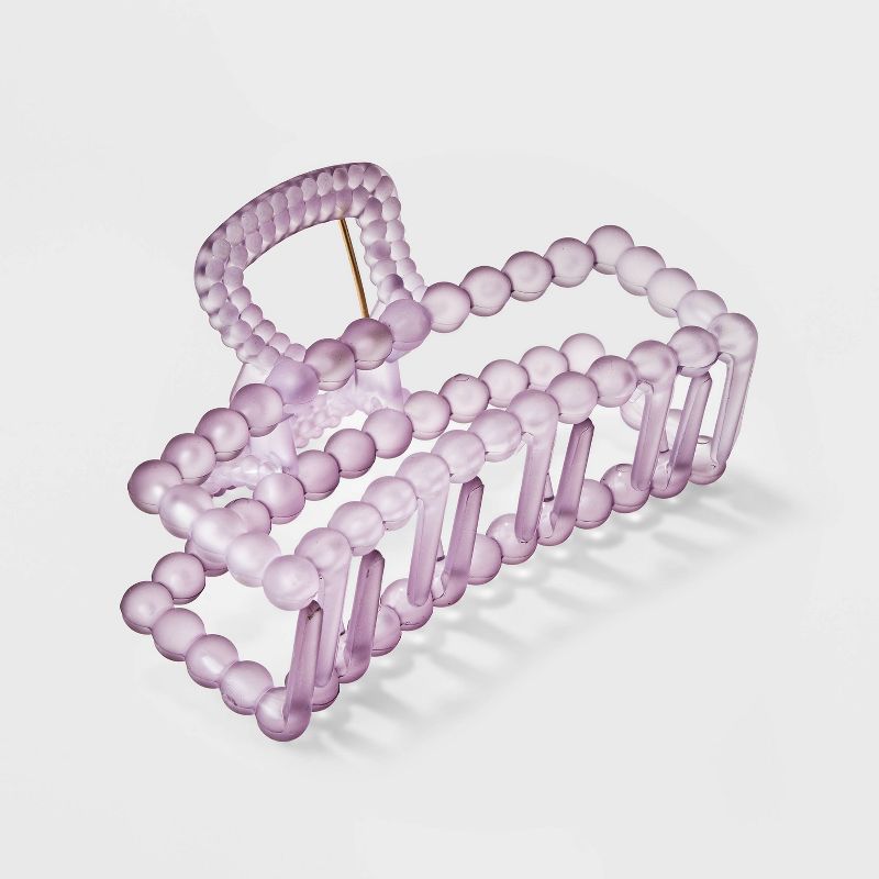 Rectangle Frosted Jumbo Claw Hair Clip - Wild Fable™, 1 of 3