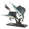 SPI Home Brass Sailfish Chasing Ballyhoo Figurine – 21" Detailed Ocean Predator Scene for Coastal and Marine-Themed Decor - 3 of 4