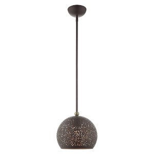 Livex Lighting Charlton 1 - Light Pendant in  Bronze - 1 of 1