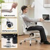 Ergonomic Office Chair with Flip-Up Armrests & Lumbar Support, Breathable Mesh High Back Desk Chair, Wide Seat, Black - 3 of 4
