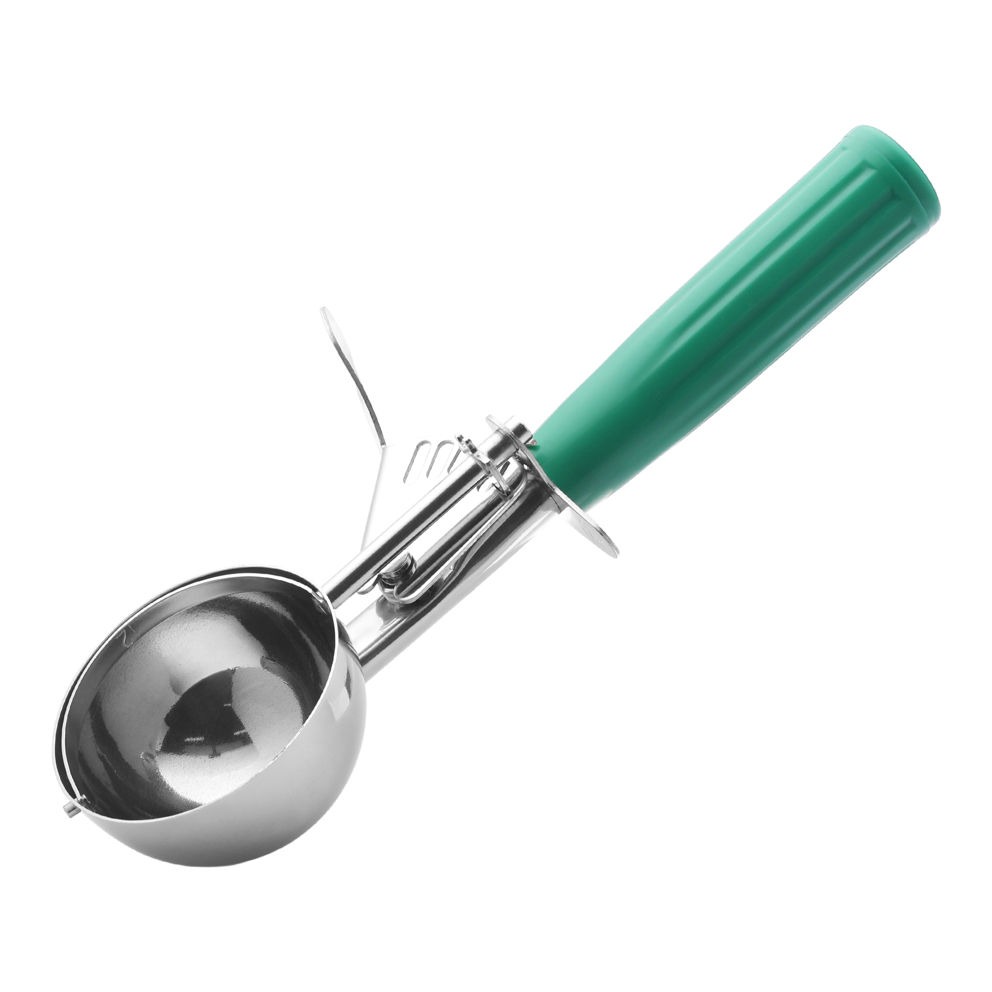 REGALWOVEN Stainless Steel Ergonomic Handle Easy Release Easy Clean Ice Cream Scooper for Sorbet 1 Pc Green 8.7*2.5inch