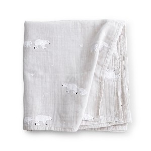 SARO Muslin Swaddle Blanket – XL 47" x 47" Bamboo Cotton Blanket, OEKO-TEX® Certified, Eco-Friendly and Breathable Newborn Wrap, Made in Spain - 1 of 2