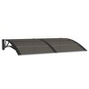vidaXL Door Canopy Black 157.5 in.x39.4 in. Polycarbonate - 2 of 4