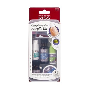 KISS Products Complete Salon Acrylic Fake Nails Kit - 74ct - 1 of 4