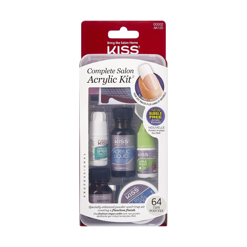 KISS Products Complete Salon Acrylic Fake Nails Kit - 74ct, 1 of 9