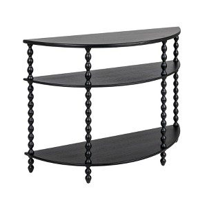 3-Tier Curved Accent Table with Beveled Shelves and Doweled Legs - 1 of 4