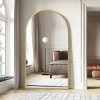 MAYEERTY Gold Inck Arch Shaped Thin Edged Aluminum Alloy Full Length Mirror with Stand for Living Room and Bedroom Wall Decor - 3 of 4