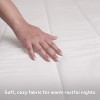 Restful Quilted Heated Mattress Pad White - Sunbeam - 4 of 4