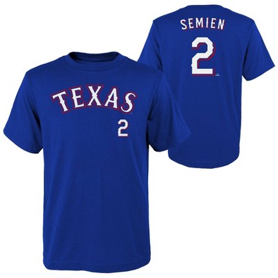 Mlb Texas Rangers Boys' Marcus Semien T-shirt - L : Target