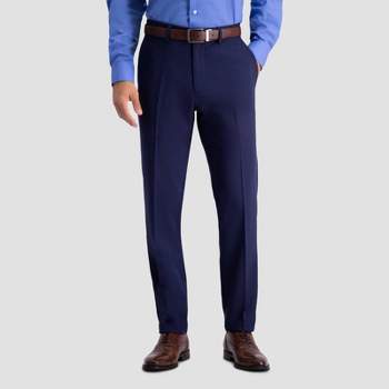 Haggar H26 Men's Flex Series Ultra Slim Suit Pants - Midnight Blue