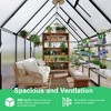 Aluminum-Framed Polycarbonate Greenhouse, Heavy Duty, with Quick Setup Structure and Roof Vent, Large Enhanced Aluminum GreenhouseKit for Outdoors - 3 of 4