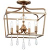 Minka Lavery Aged Brio Gold Pendant Chandelier 14 1/4" Wide French Clear Crystal 4-Light Fixture for Dining Room House Kitchen - 3 of 3
