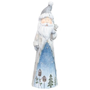 Sunnydaze Indoor Rustic Father Winter with Pack with Battery-Operated LED Lights Winter Holiday Statue Decoration - 27" - 1 of 4
