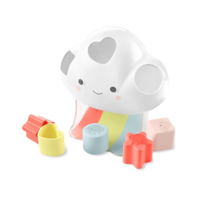 Skip Hop Silver Lining Cloud Shape Sorter Baby Learning Toy, 1 of 13