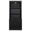 NicBex Retro Display Bookcase 5 Color Adjustable Shelves Mid-Century Modern Tempered Glass Cabinet Multiroom Display Solution, White - 3 of 4