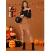 Allegra K Women's Button Decor High Waist Straight Braces Suspender Skirt - 3 of 4