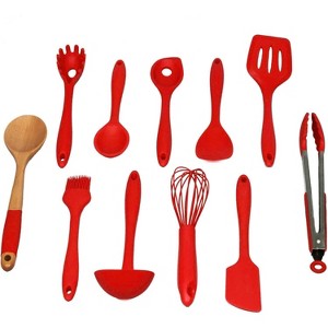 Chef Craft 11 Piece Premium Silicone Kitchen Tool and Utensil Set - 1 of 4