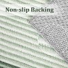 Machine Washable Runner Rug Modern Border Low Pile Non-Shedding Soft Gradient Faux Wool Print Entryway Bathroom - 3 of 4