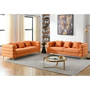 Cloud Couches,Lounge Sofa,Teddy Fabric Sectional Couch,Deep Sectional Sofa,Square Arm Couch-Cuddlewood - 1 of 4