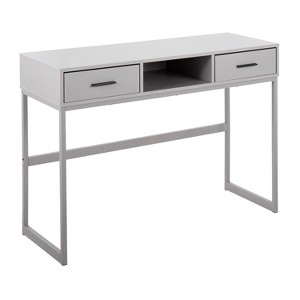 NicBex Narrow Console Table with 2 Drawers and 1 Open Bottom Storage Shelf,Stylish Minimalist Entryway Table,Modern Couch Table for Living Room,Grey - 1 of 4