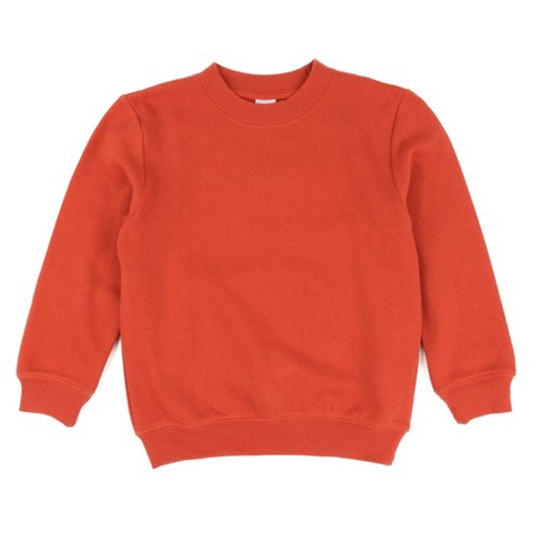 Leveret Kids Long Sleeve Sweatshirt Orange 14 Year : Target