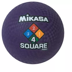 Mikasa 4-Square Rubber Playground Ball, 8-1/2 Inch, Purple