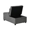 GustoWave 4 in 1 Adjustable Bed Stool Sofa Chair, Modern Sleeper Sofa Guest Bed with Adjustable Backrest, Sleeper Sofa Guest Bed, Gray - 4 of 4