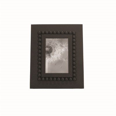 Black 4 x 6 inch Wood Bead Decorative Wood Picture Frame - Foreside Home & Garden