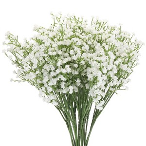 Unique Bargains Baby's Breath 3-Branch Artificial Flowers for Wedding Decoration - 1 of 4