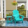 WestinTrends Malibu HDPE Outdoor Patio Folding Poly Adirondack Chair with Side Table (2-Piece Set) - 2 of 4