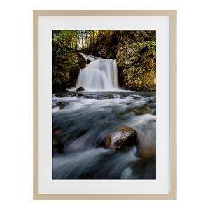 Stupell Industries Fresh Fall Water Cascading Framed Print Under Glass - 1 of 4