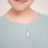 Boy's Square Tag Sterling Silver Necklace - In Season Jewelry - 3 of 3