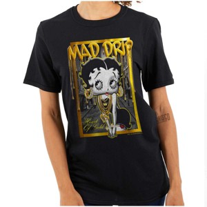 Betty Boop Mad Drip Heart of Gold Womens Graphic T Shirt Tees Brisco Brands - 1 of 1