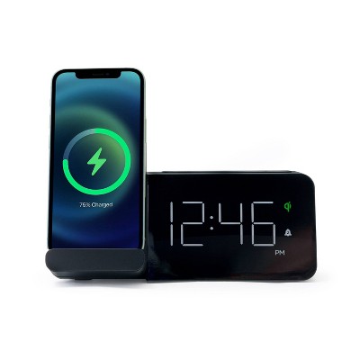 Power Stand Alarm Table Clock Black - Capello