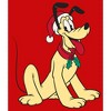 Boy's Mickey & Friends Pluto Smile With Santa Hat T-Shirt - 2 of 4