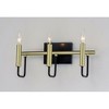 Maxim Lighting Sullivan 3 - Light Vanity in  Black/Gold - 3 of 4