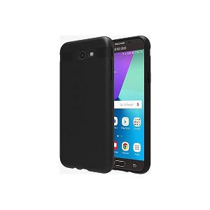 Verizon Silicone Case for Samsung Galaxy J3 Eclipse/J3 Mission - Black - 1 of 3