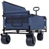 Whisen 3-in-1 Convertible Folding Wagon Cart with Bench Seat & Storage, 500lbs Heavy-Duty Utility Wagon - 4 of 4