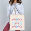 City Creek Prints Coquette Patriotic Chart Canvas Tote Bag - 15x16 - Natural - 2 of 2