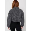 Women's Tweed Crop Puffer Jacket - LE LIS - 3 of 3