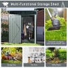 5x3 Foot Heavy-Duty Metal Shed, Outdoor Storage with Secure Hinged Door, Built-in Vents, Perfect for Garden, Garage & Patio - 2 of 4