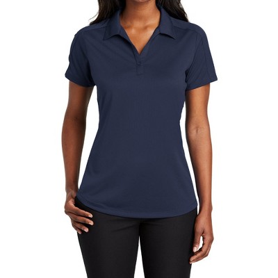 Mafoose Women's Short Sleeve Diamond Jacquard Moisture-Wicking Polo Shirt